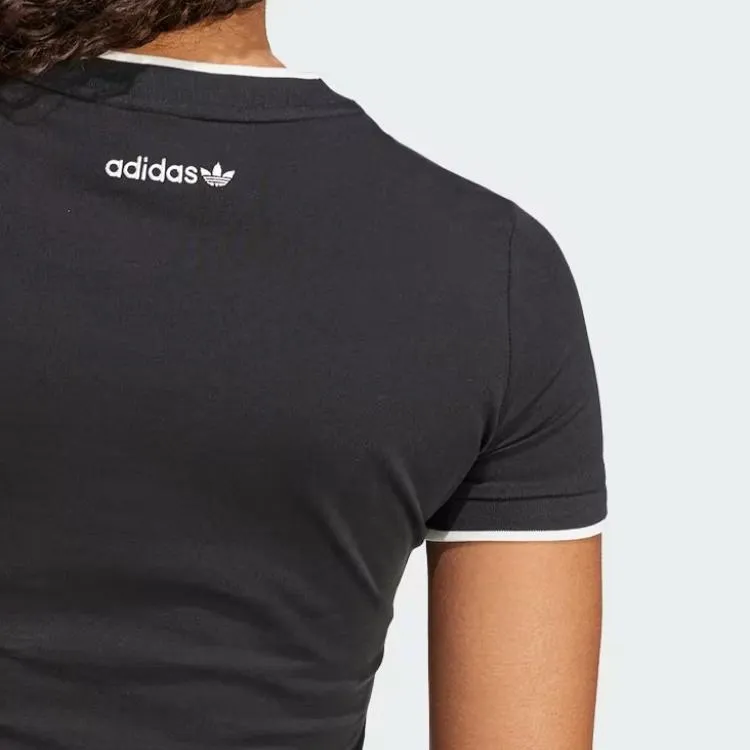Adidas Regular T Shirt Women's Black-3