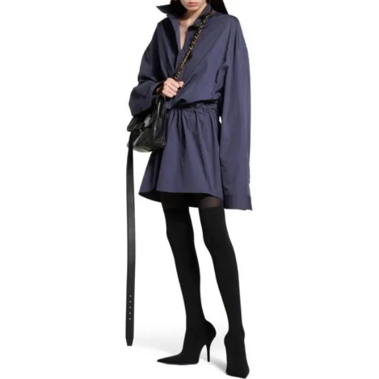 Balenciaga Faded Shirt Mini Dress-2