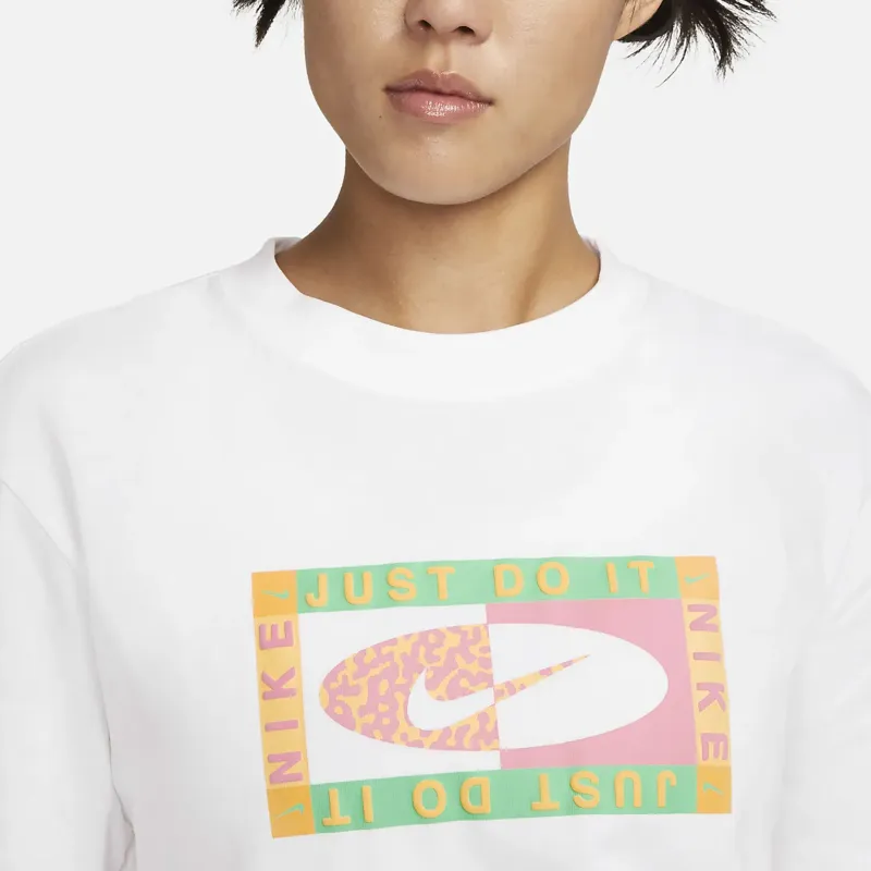 Nike T Shirts Women's White-2