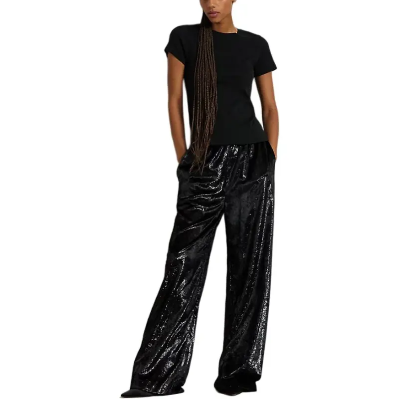 Polo Ralph Lauren Elasticated Waistband Flared Trousers-1