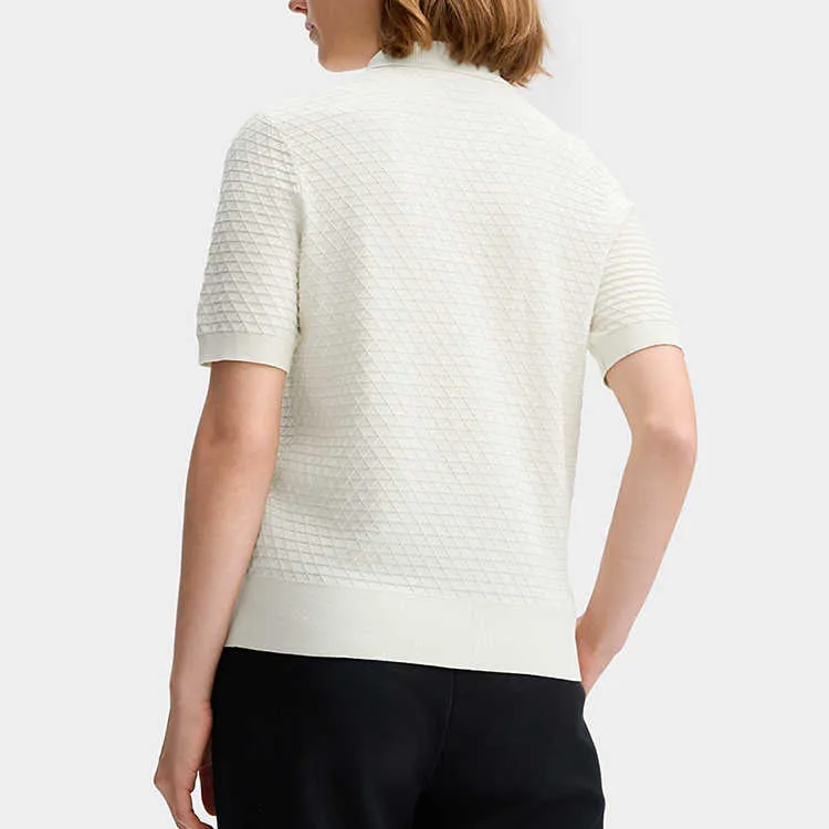 FILA Polo Shirt Women's Mist Lotus White-3