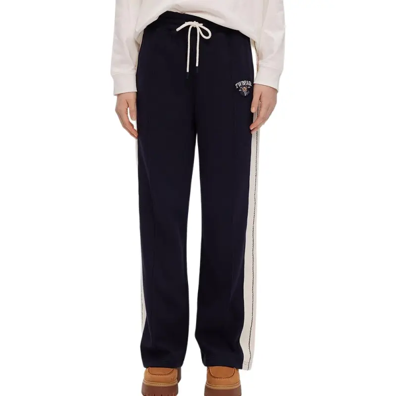 Teenie Weenie Knitted Sweatpants Women's Navy Blue-3