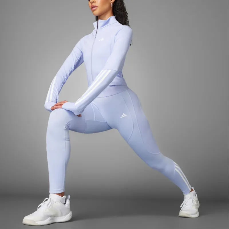 Adidas Free Shipping With AdiClub Hyperglam Full Zip Ribbed Cover Up-1