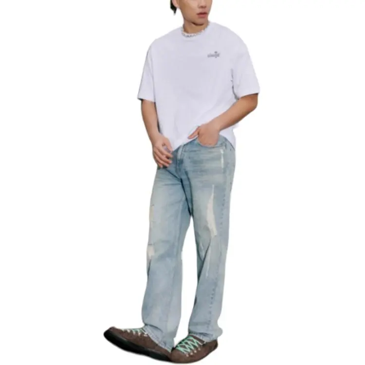 Levis T Shirts Men White-3