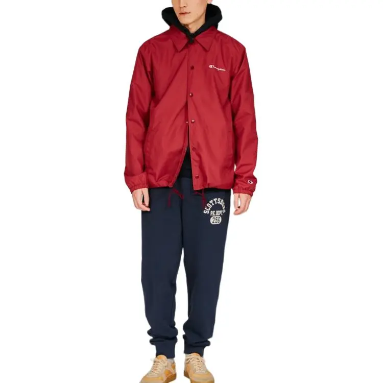 Champion FW24 Jackets Coats Men's Burgundy-1