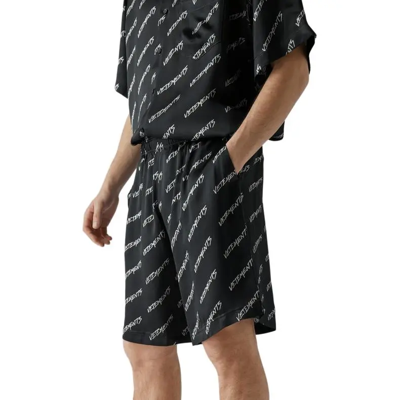 Vetements Sports Shorts Unisex Black-3