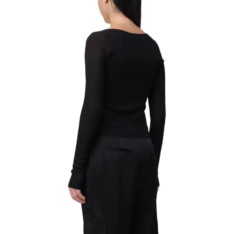 JONATHAN SIMKHAI Sweetheart neck Fine knit Top-1