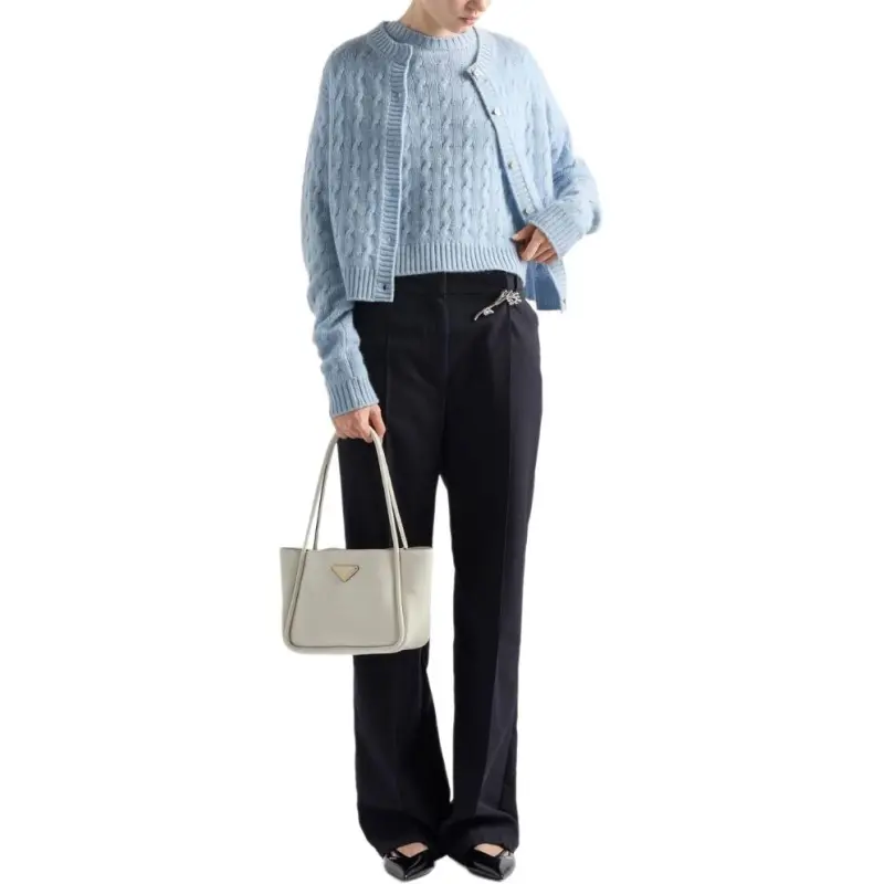 PRADA Short Sleeved Crewneck Jumper-1