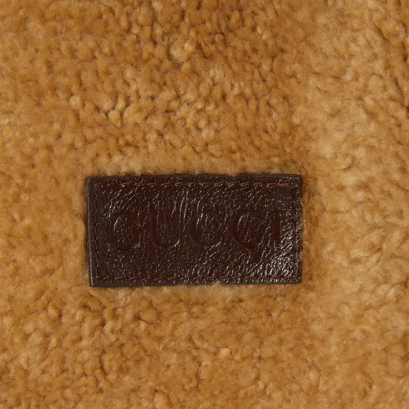 GUCCI Reversible Shearling Bomber Jacket-8