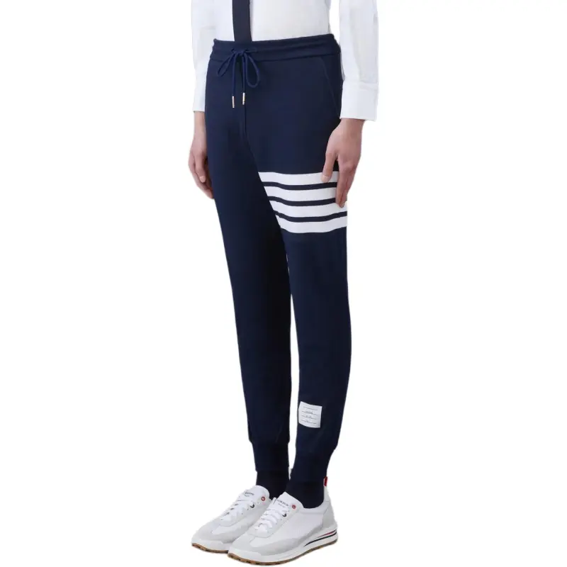 THOM BROWNE· Knitted Sweatpants Men's Blue-2