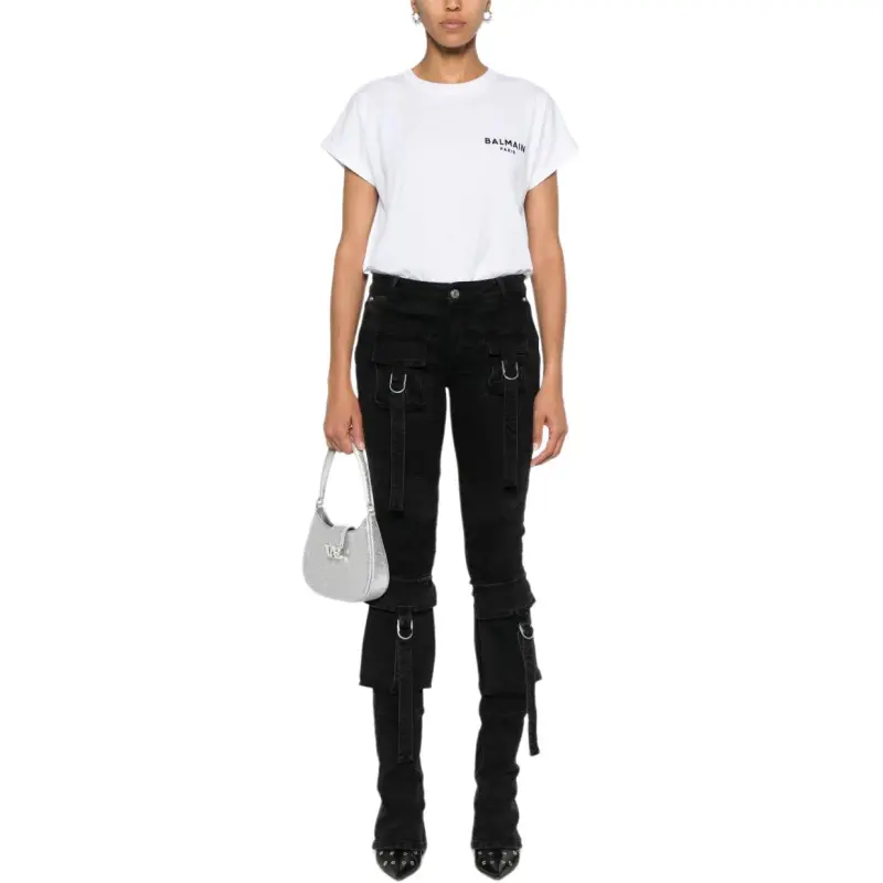 BALMAIN Crop Tops Women's White-5