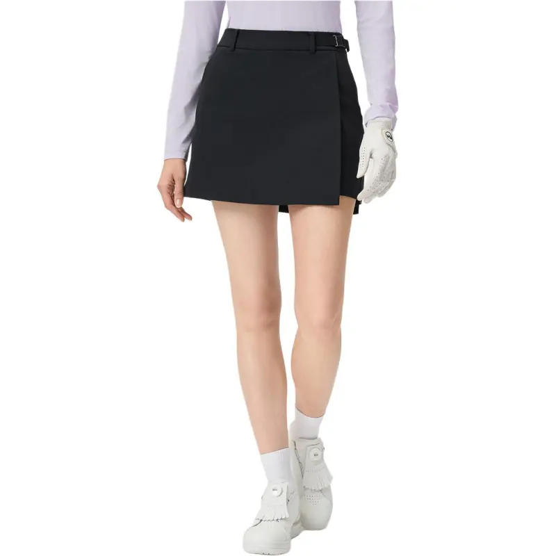 FILA Golf Series SS25 Casual Short Skirts Women's Pitch Black BK-1