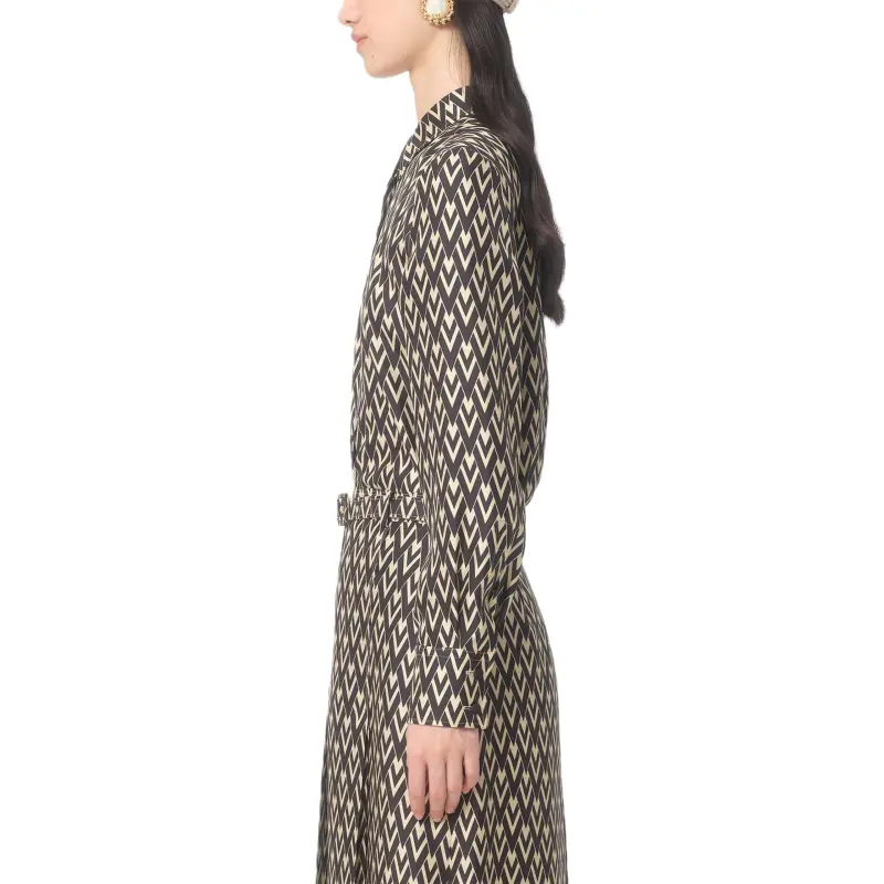 Valentino Toute La V Monogram Long Sleeved Shirt-5