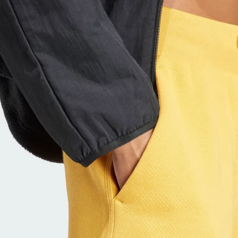 Adidas Lounge Knitted Sweatpants Women's Yellow-3