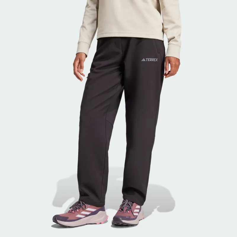 Adidas XPLORIC BRUSHED SOFTSHELL Casual Pants Women's Black-2