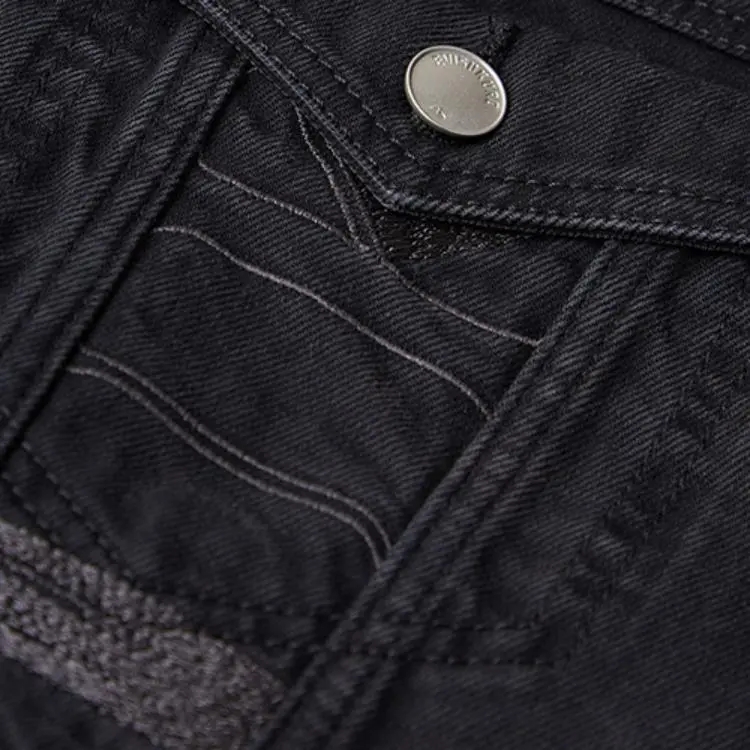 EVISU Denim Jackets Men Black-3