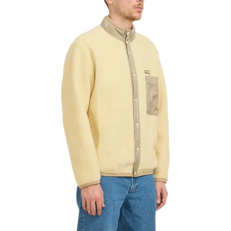 A.P.C Logo Patch High Neck Overshirt-3