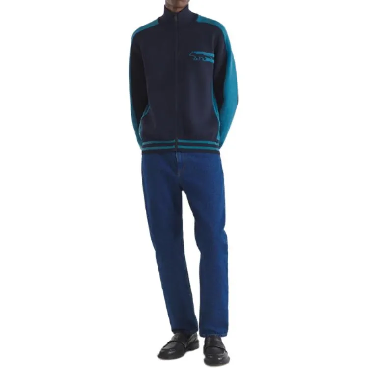 Maison Kitsune Flash Fox Zipped Knit Cardigan-1