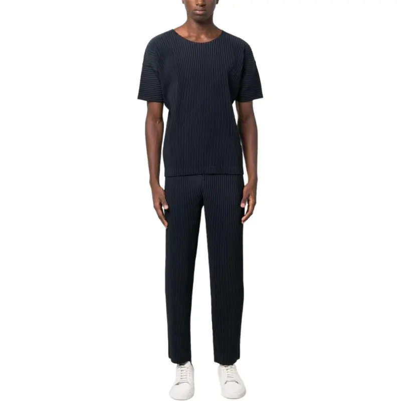 ISSEY MIYAKE Mc May Drop Shoulder Pleated T Shirt-1