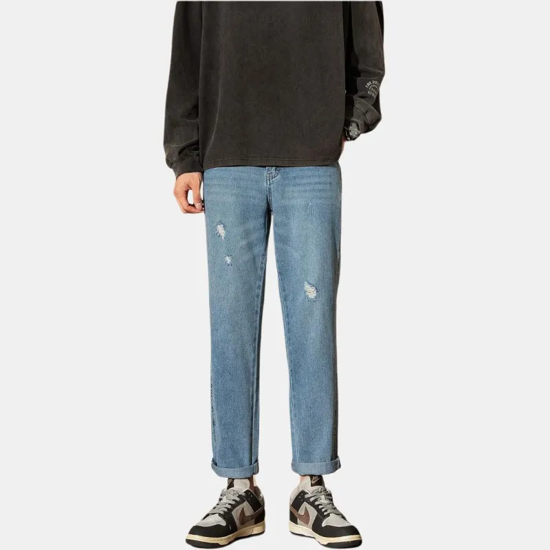 Tonlion Jeans Men's Medium Denim Blue-3