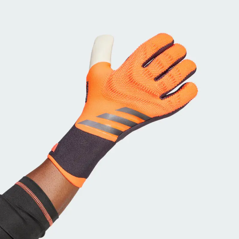 Adidas Recycled Polyester, Elastane, Polyamide, Foam Latex, Silicone Gloves Unisex Orange-3