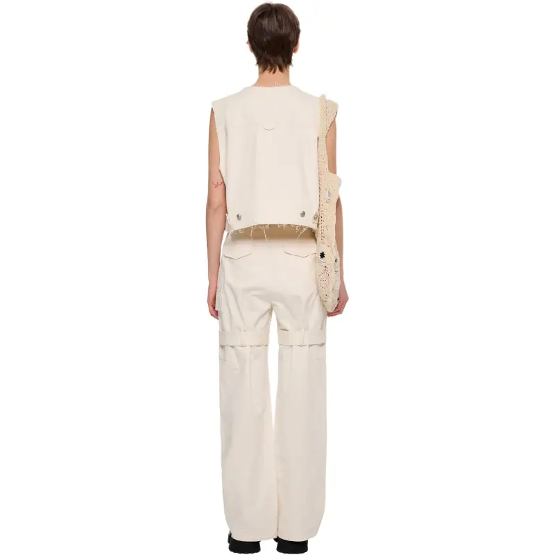 Alexia Sandra Vests Women's White-3