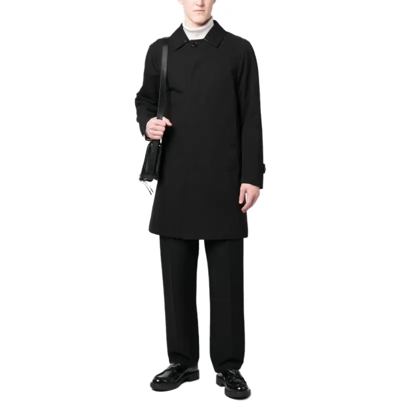 Burberry Buttoned Long Sleeved Coat-3