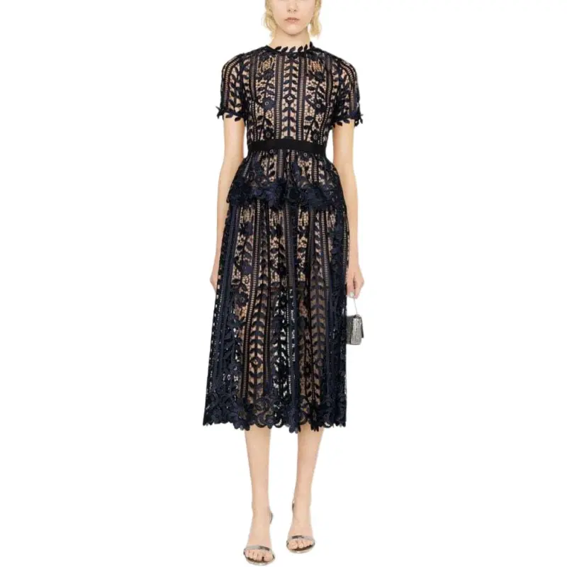 Self portrait Lace Midi Dress-2