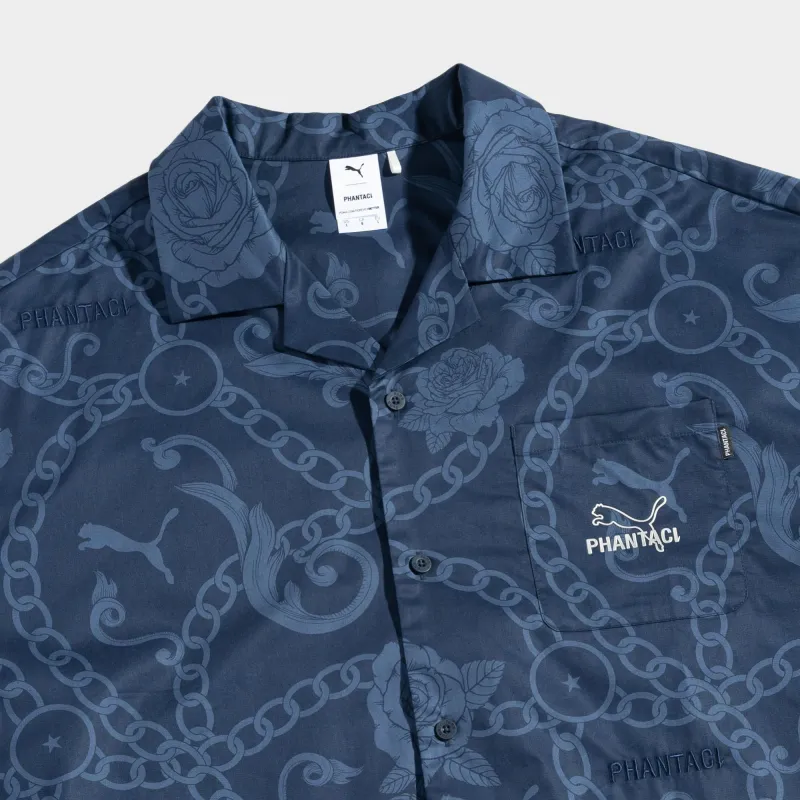 PUMA X Phantaci Co branded Series Shirt Unisex Tweed Blue-2