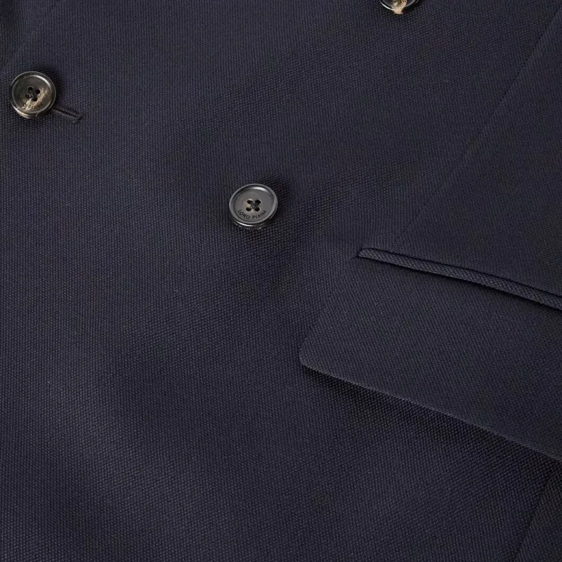 Loro Piana Business Suits Men's Marine Blue-8