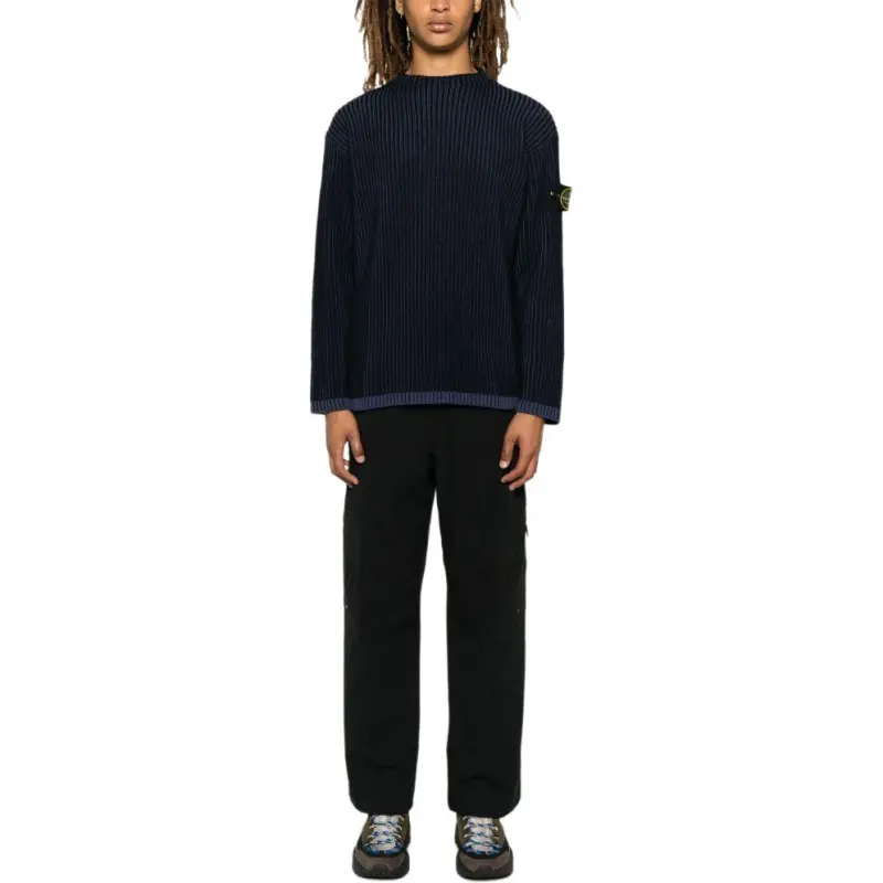 STONE ISLAND Logo Patch Crewneck Jumper-2