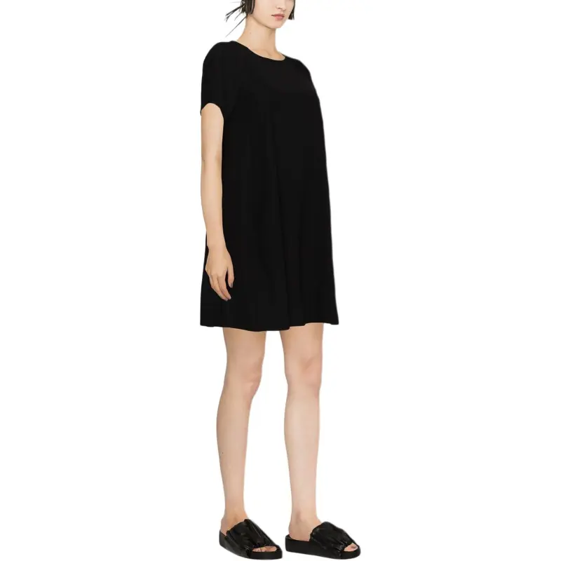 EMPORIO ARMANI SS23 Short Sleeved Dress Women's Black-3