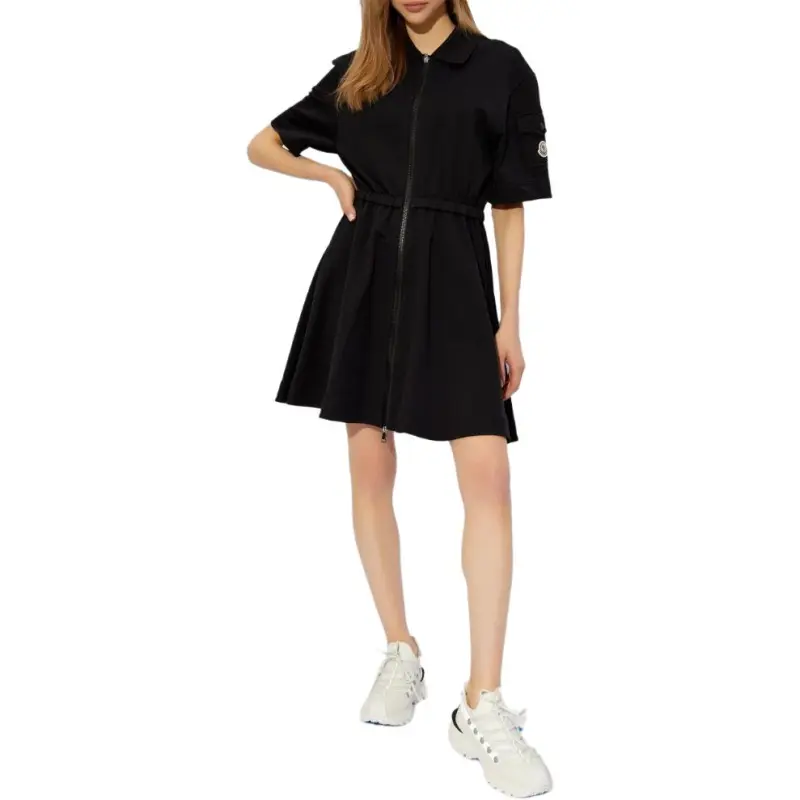 Moncler Logo Patch Two-Way Zipped Dress-3