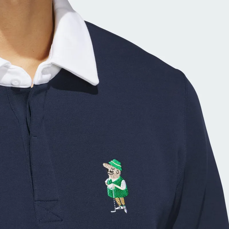 Adidas CLASSIC CHIP RUGBY SHIRT Polo Shirt Men's College Navy-4