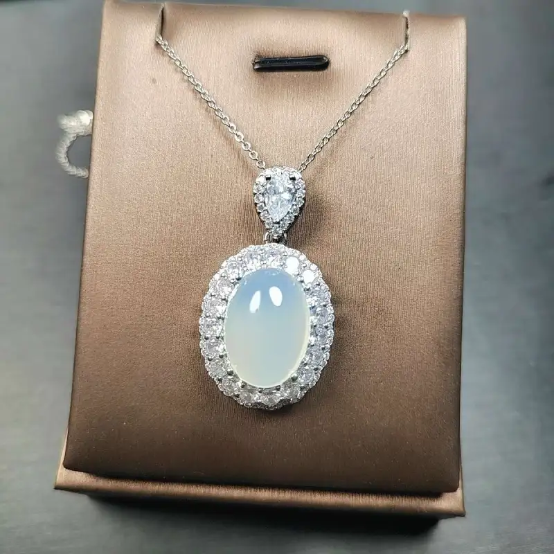 Gifts Chalcedony Necklaces Unisex-4
