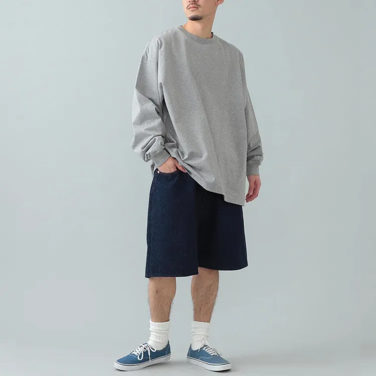Beams Denim Shorts Men-10