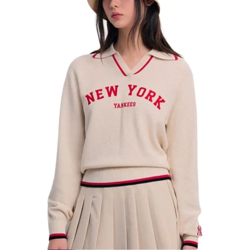 MLB SS24 New York Yankees Knitwear Women's Cream-3