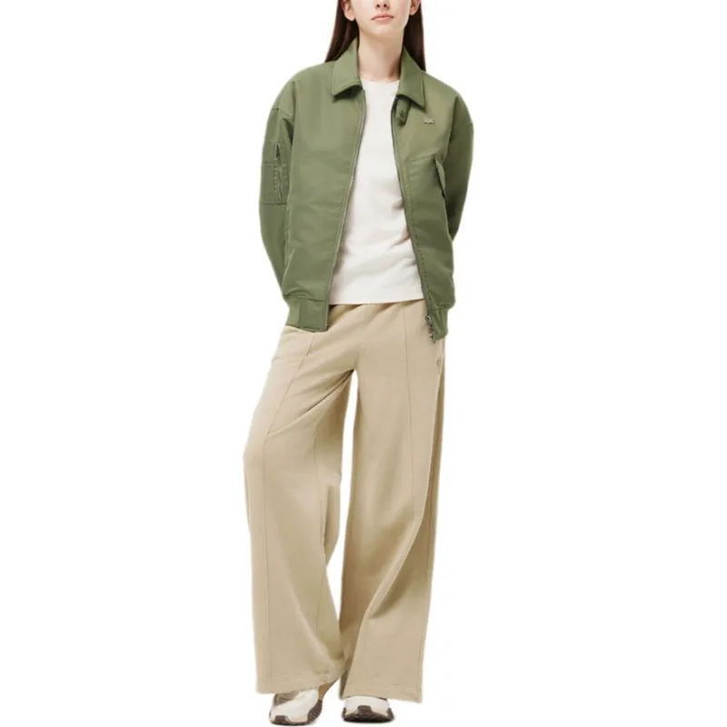 LACOSTE Jackets Coats Women's Khaki Green-1