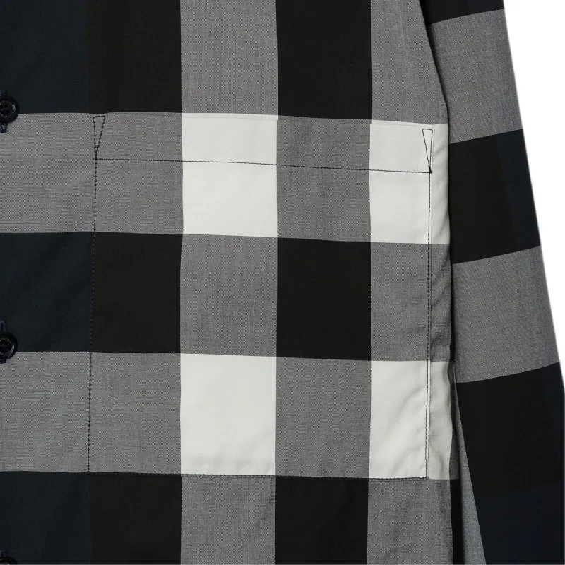 Burberry Check pattern Cotton Shirt-4