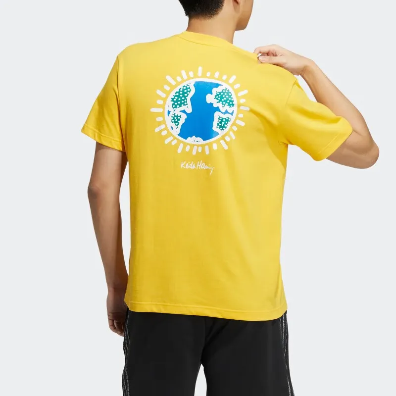 Adidas Neo T Shirt Men's Sunlight Yellow-4