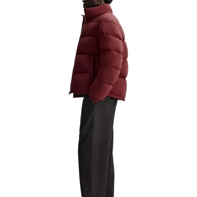 ZARA Down Jacket Men's Dark Red-4
