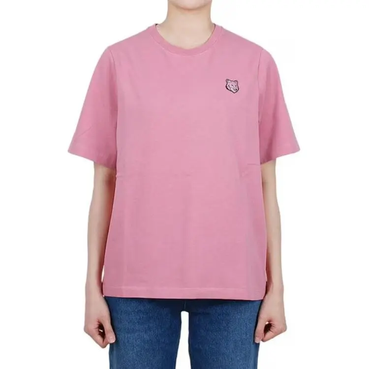 Maison Kitsune Fox Head Patch Crewneck T Shirt-4