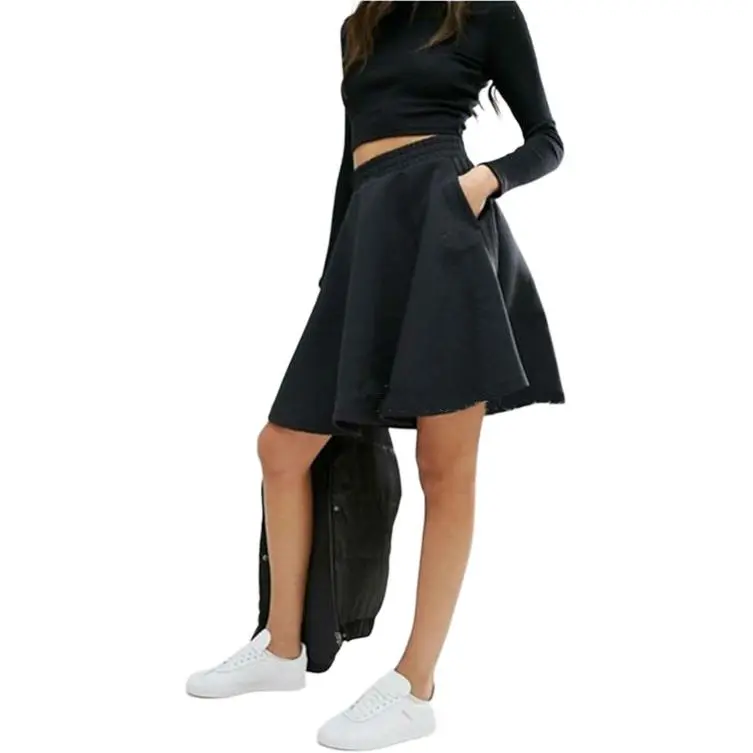 Adidas Originals Casual Short Skirts Women's Black-1