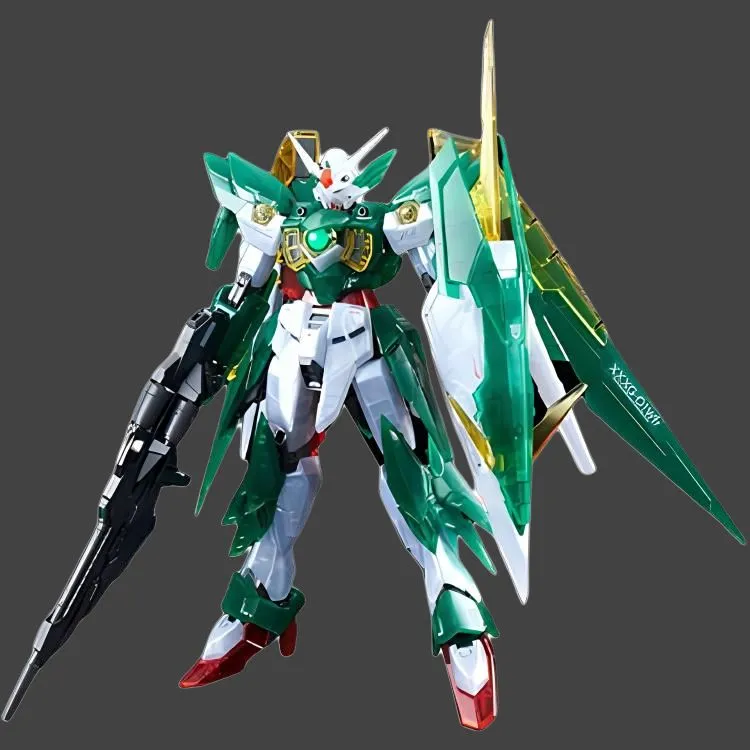 BANDAI MG 1/100 Event Exclusive Gundam Build Fighters Reborn Phoenix Gundam Multicolor Transparent Model Kits 18cm-2