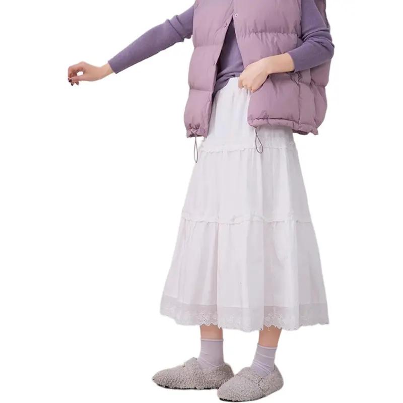 HTMEME Casual Long Skirt Women's-3