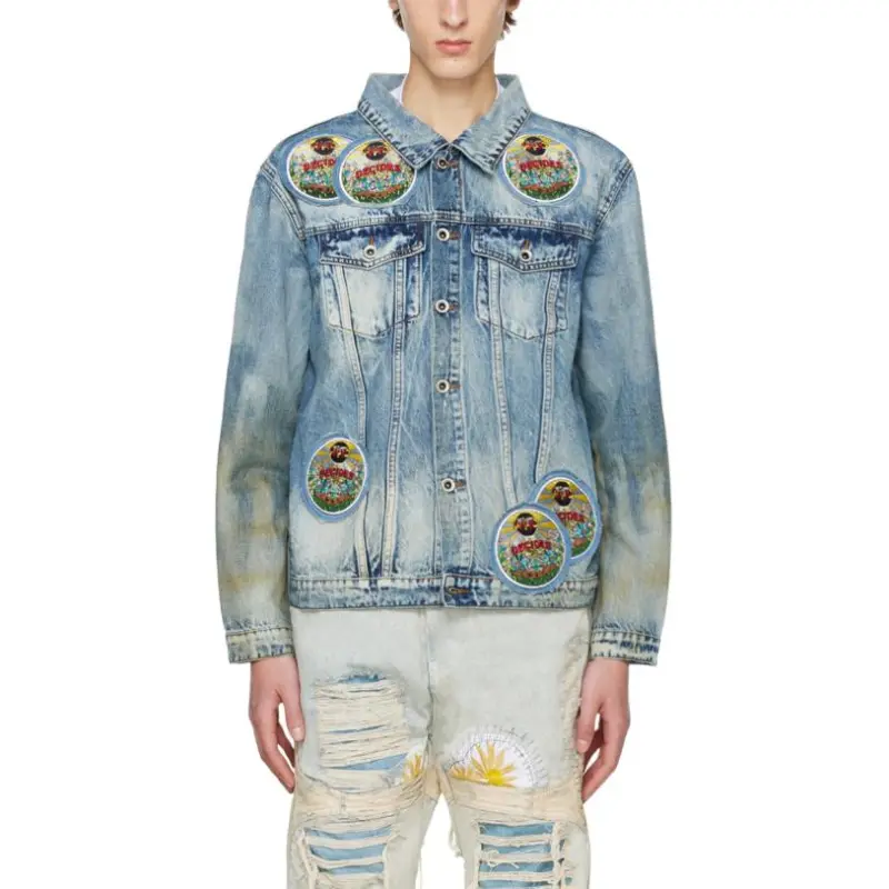 Who Decides War Acid Sphere Denim Jacket-2