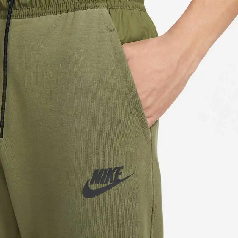 Nike Knitted Sports Pants Men's Medium Olive Green/Black-5