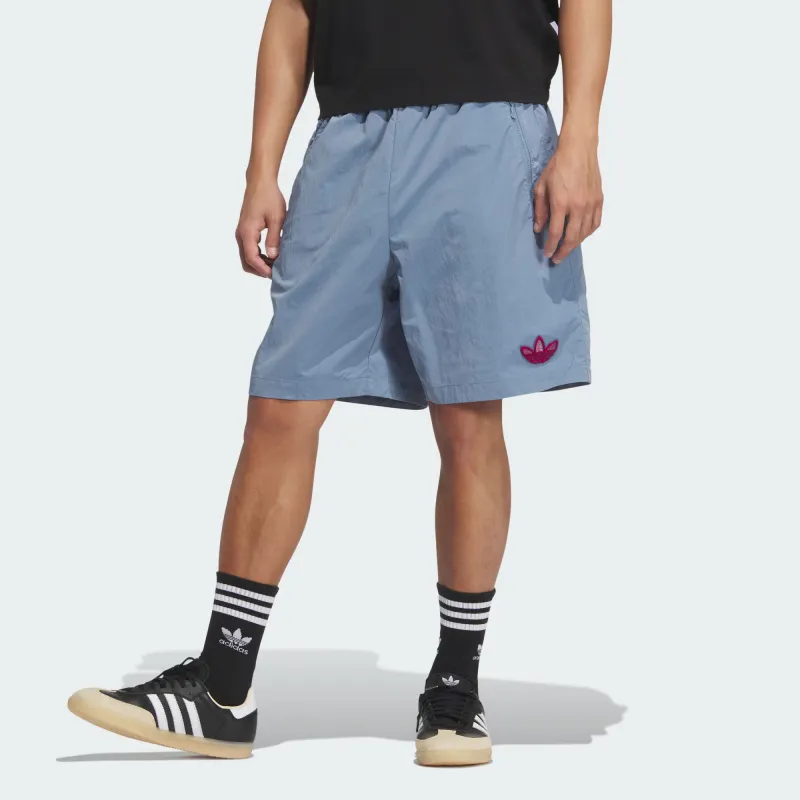 Adidas Originals TrefoilBadge Casual Shorts Men's Fantasy Gray-2