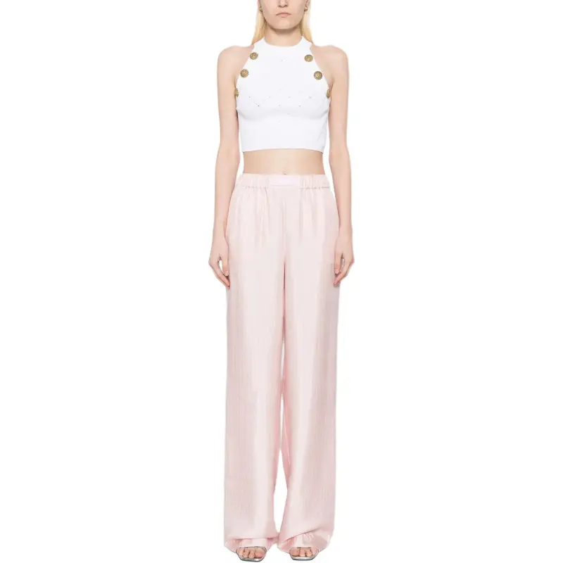 VERSACE Silk Trousers-1