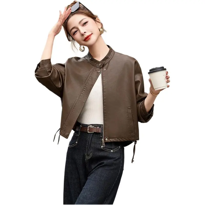Fele.d Leather Jackets Women's-6